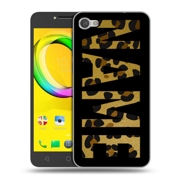 Силиконовый чехол на Alcatel A5 LED с принтом NAME