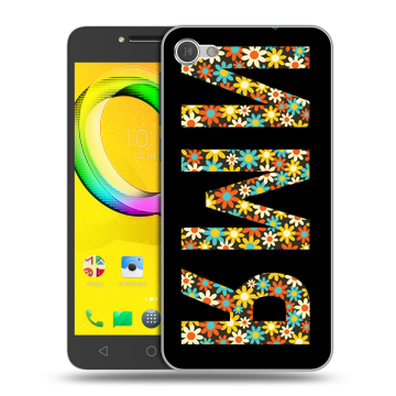Силиконовый чехол на Alcatel A5 LED с принтом ИМЯ