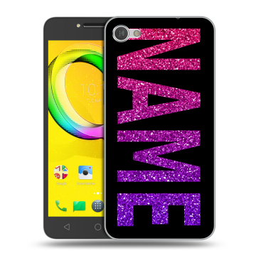 Силиконовый чехол на Alcatel A5 LED с принтом NAME