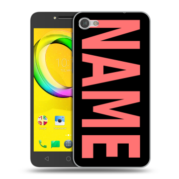 Силиконовый чехол на Alcatel A5 LED с принтом NAME