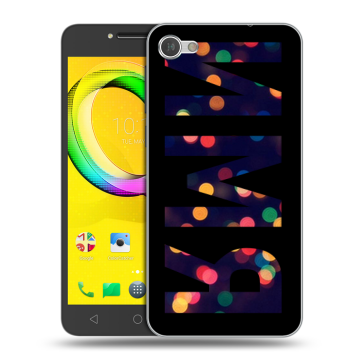 Силиконовый чехол на Alcatel A5 LED с принтом ИМЯ