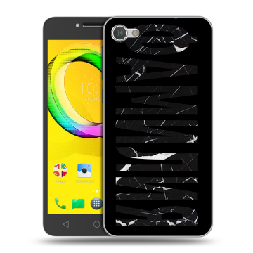 Силиконовый чехол на Alcatel A5 LED с принтом ФАМИЛИЯ