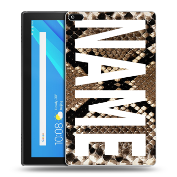Силиконовый чехол на Lenovo Tab 4 8 с принтом NAME