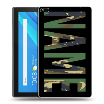 Силиконовый чехол на Lenovo Tab 4 8 с принтом NAME