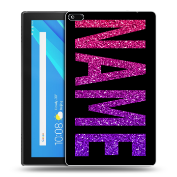 Силиконовый чехол на Lenovo Tab 4 8 с принтом NAME