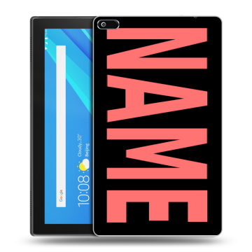 Силиконовый чехол на Lenovo Tab 4 8 с принтом NAME