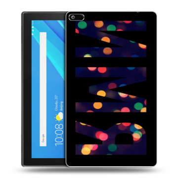 Силиконовый чехол на Lenovo Tab 4 8 с принтом ИМЯ