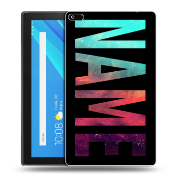 Силиконовый чехол на Lenovo Tab 4 8 с принтом NAME