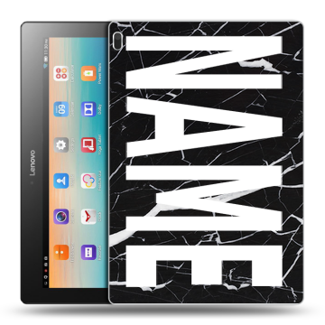Силиконовый чехол на Lenovo Tab 4 10 с принтом NAME