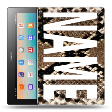 Силиконовый чехол на Lenovo Tab 4 10 с принтом NAME