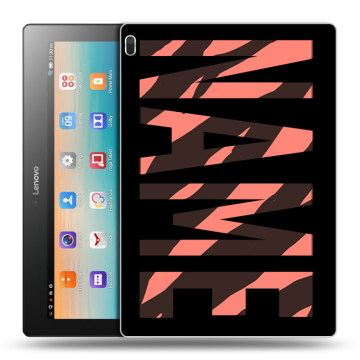 Силиконовый чехол на Lenovo Tab 4 10 с принтом NAME