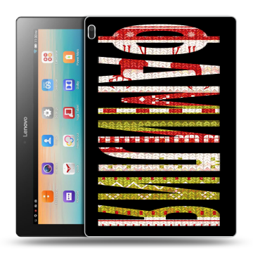 Силиконовый чехол на Lenovo Tab 4 10 с принтом ФАМИЛИЯ
