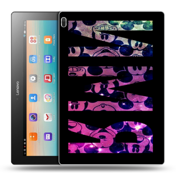 Силиконовый чехол на Lenovo Tab 4 10 с принтом ИМЯ