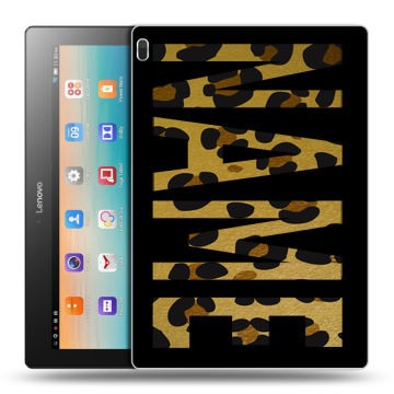 Силиконовый чехол на Lenovo Tab 4 10 с принтом NAME