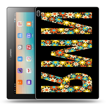 Силиконовый чехол на Lenovo Tab 4 10 с принтом ИМЯ