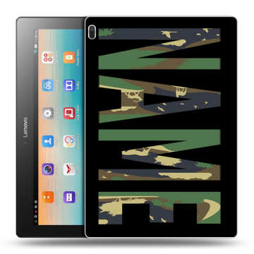Силиконовый чехол на Lenovo Tab 4 10 с принтом NAME