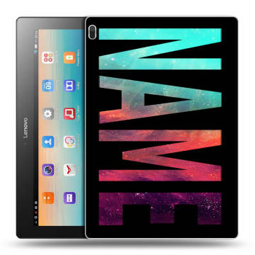 Силиконовый чехол на Lenovo Tab 4 10 с принтом NAME