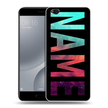 Пластиковый чехол на Xiaomi Mi5C с принтом NAME