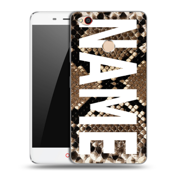 Пластиковый чехол на ZTE Nubia N1 с принтом NAME