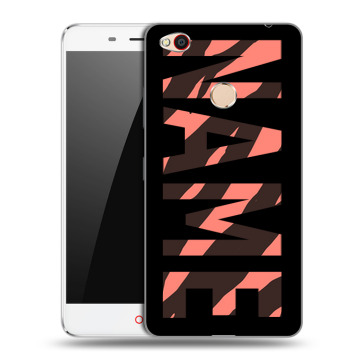 Пластиковый чехол на ZTE Nubia N1 с принтом NAME