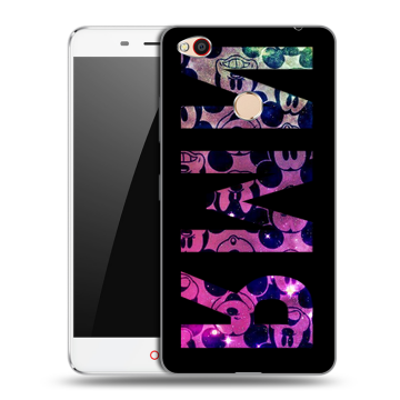 Пластиковый чехол на ZTE Nubia N1 с принтом ИМЯ