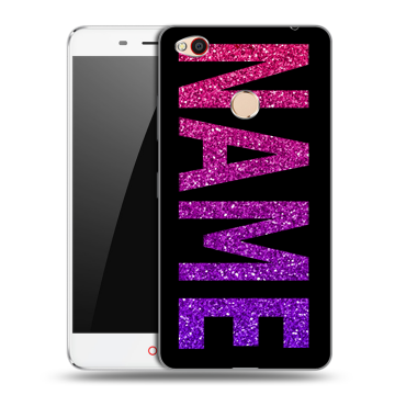 Пластиковый чехол на ZTE Nubia N1 с принтом NAME