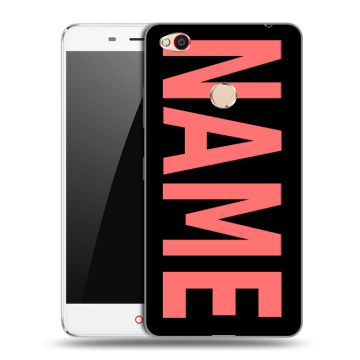 Пластиковый чехол на ZTE Nubia N1 с принтом NAME