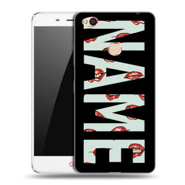 Пластиковый чехол на ZTE Nubia N1 с принтом NAME