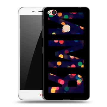 Пластиковый чехол на ZTE Nubia N1 с принтом ИМЯ