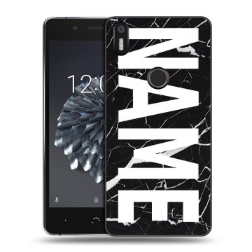 Силиконовый чехол на BQ Aquaris X5 Plus с принтом NAME