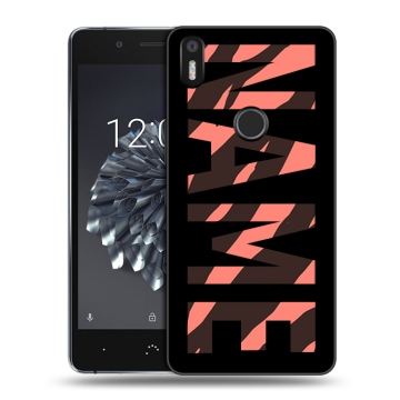 Силиконовый чехол на BQ Aquaris X5 Plus с принтом NAME