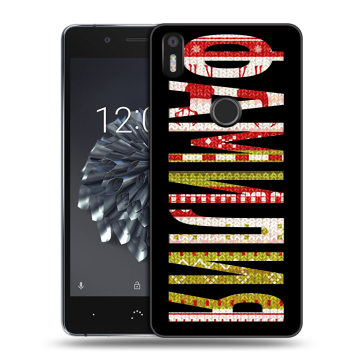 Силиконовый чехол на BQ Aquaris X5 Plus с принтом ФАМИЛИЯ