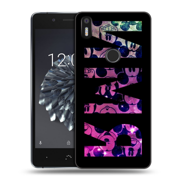Силиконовый чехол на BQ Aquaris X5 Plus с принтом ИМЯ