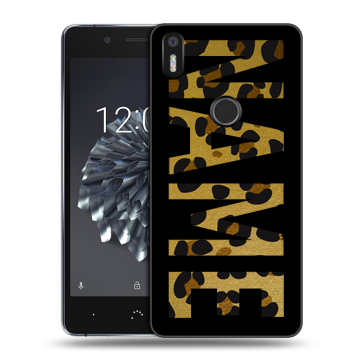 Силиконовый чехол на BQ Aquaris X5 Plus с принтом NAME