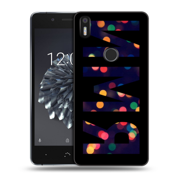 Силиконовый чехол на BQ Aquaris X5 Plus с принтом ИМЯ