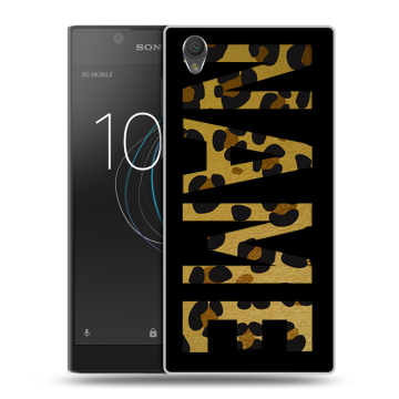 Пластиковый чехол на Sony Xperia L1 с принтом NAME