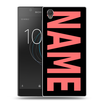 Пластиковый чехол на Sony Xperia L1 с принтом NAME
