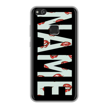 Силиконовый чехол на Huawei P10 Lite с принтом NAME