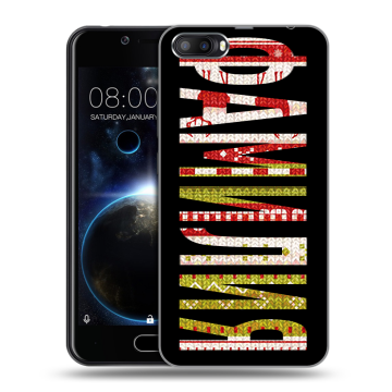 Пластиковый чехол на Doogee Shoot 2 с принтом ФАМИЛИЯ