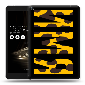 Силиконовый чехол на Asus ZenPad 3S 10 LTE с принтом ИМЯ