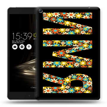 Силиконовый чехол на Asus ZenPad 3S 10 LTE с принтом ИМЯ