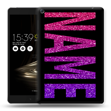 Силиконовый чехол на Asus ZenPad 3S 10 LTE с принтом NAME