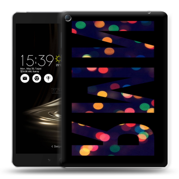 Силиконовый чехол на Asus ZenPad 3S 10 LTE с принтом ИМЯ