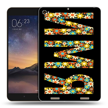 Силиконовый чехол на Xiaomi MiPad 3 с принтом ИМЯ
