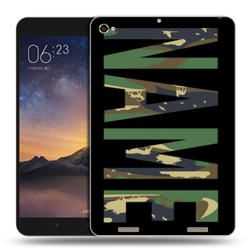 Силиконовый чехол на Xiaomi MiPad 3 с принтом NAME