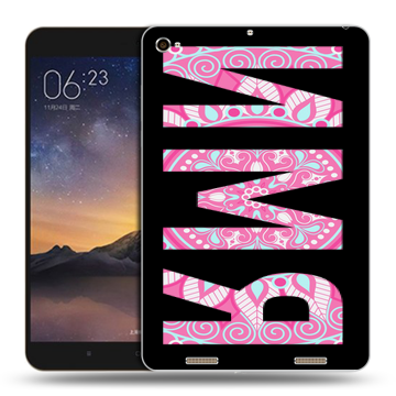 Силиконовый чехол на Xiaomi MiPad 3 с принтом ИМЯ