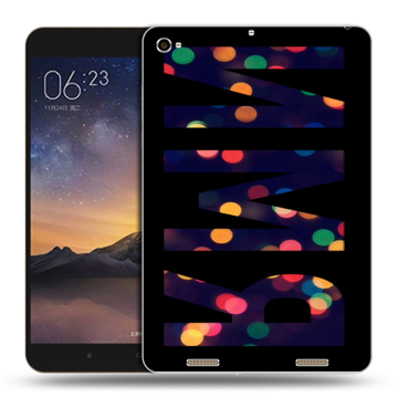 Силиконовый чехол на Xiaomi MiPad 3 с принтом ИМЯ