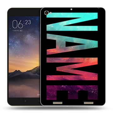 Силиконовый чехол на Xiaomi MiPad 3 с принтом NAME