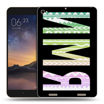 Силиконовый чехол на Xiaomi MiPad 3 с принтом ИМЯ