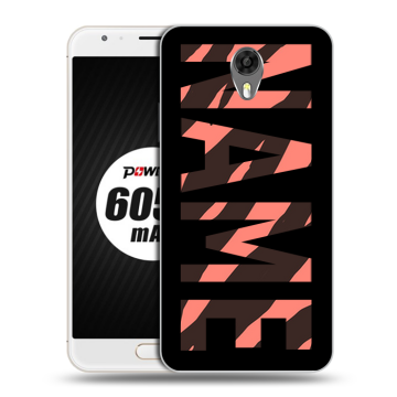 Пластиковый чехол на Ulefone Power 2 с принтом NAME